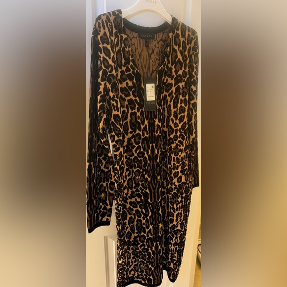 ESCADA Jersey midi dress, XL - Picture 4 of 11